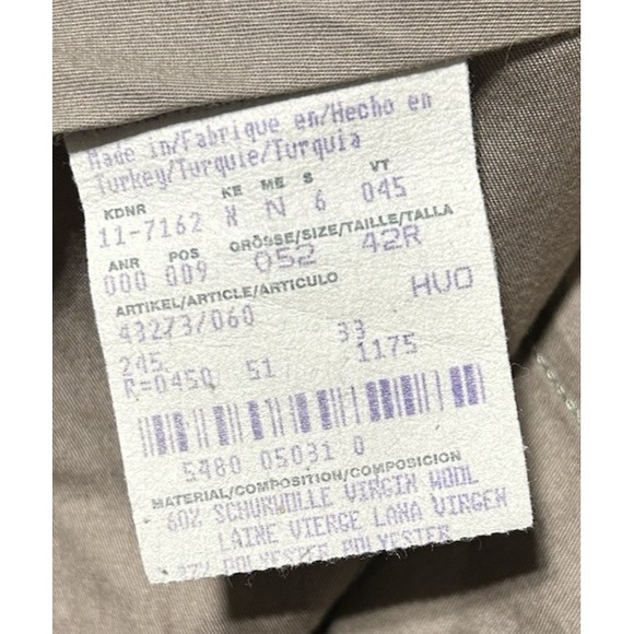 Hugo‎ Boss Virgin Wool Blend Pinstripe Dress Pants Pleated Gray 36x30 - Picture 11 of 14